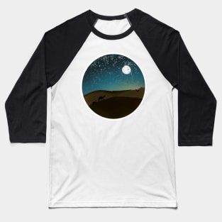 Desert Camping Baseball T-Shirt